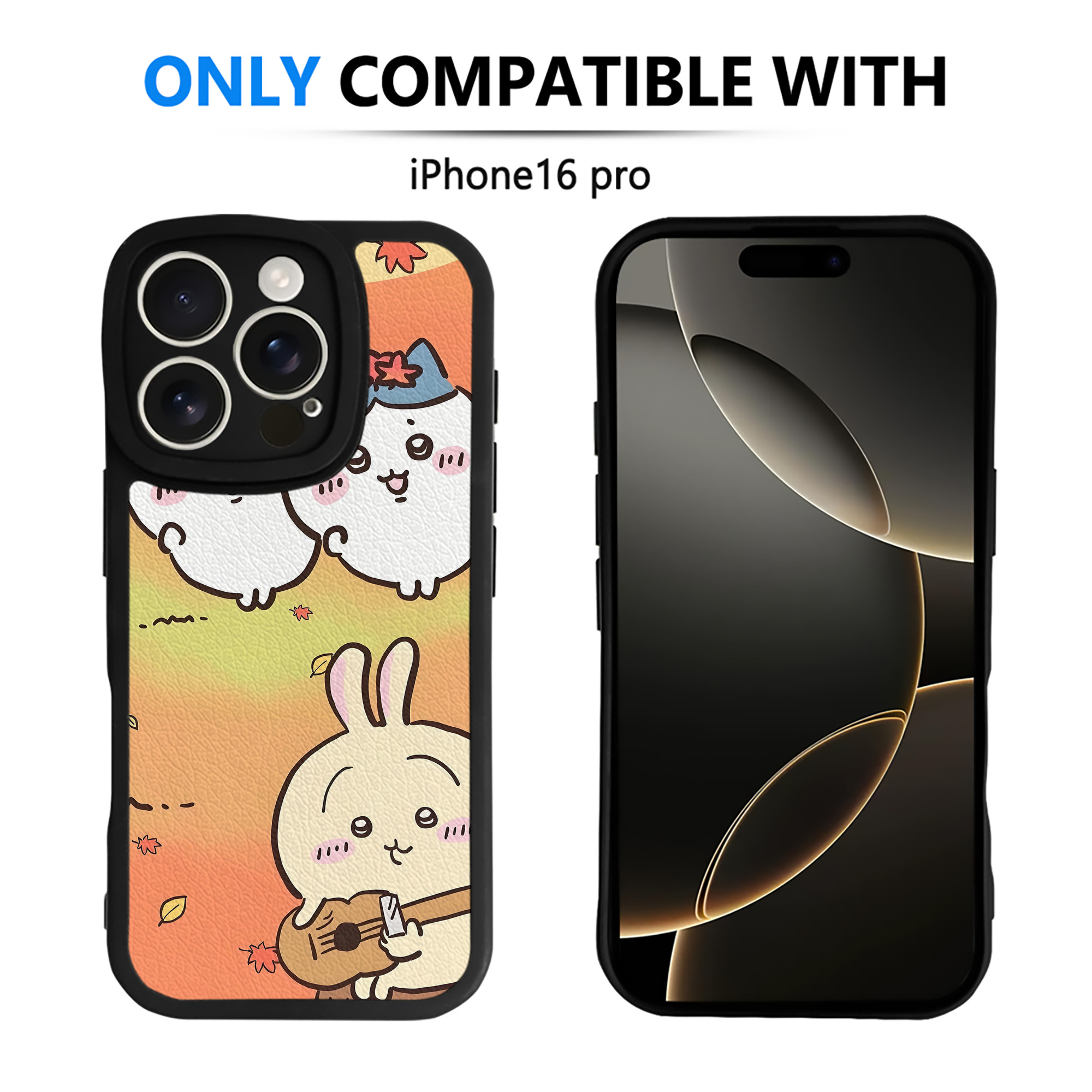 （画像用） ちいかわ Chii-kawa 【iPhone 16シリーズ対応】シリコンスマホケース（レザー調） 材質：シリコン